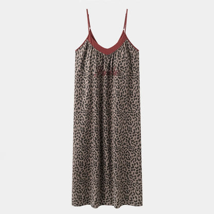Leopard Print Cotton Night Dress - image 8