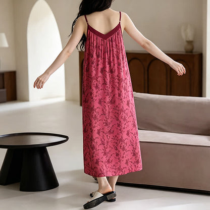 Rose Vine & Floral Cotton House Dress - image 3