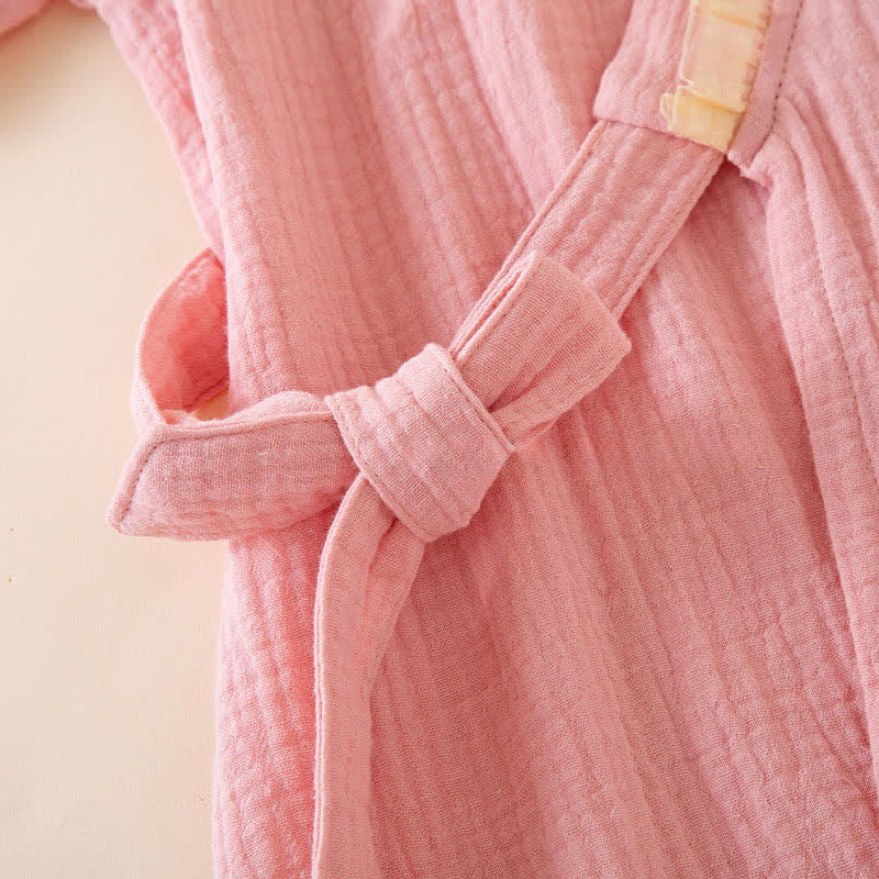 Ruffle Trim Kids' Cotton Muslin Robe - image 5