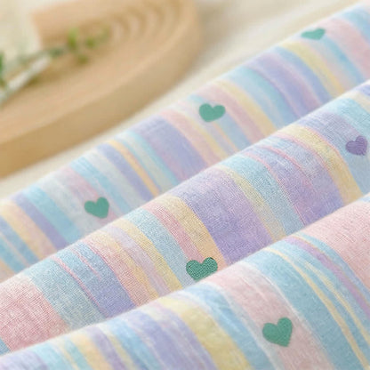 Pastel Rainbow Stripe Soft Bedding Set - image 3