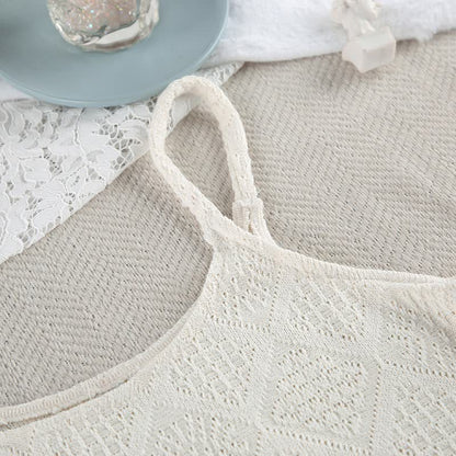 Beige Jacquard Cami Shorts pajama Set - image 8