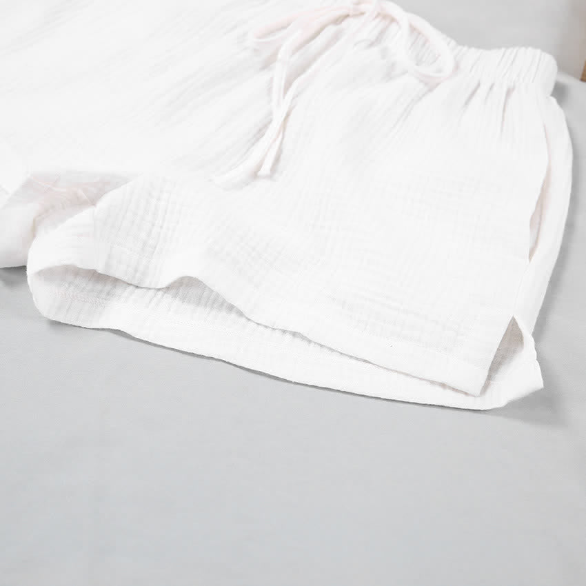 Long Sleeve Top & Shorts Pajama Set - image 12