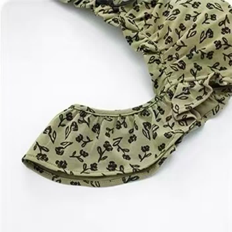 Olive Floral Ruffle Cami Pajama Set - image 7