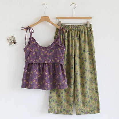 Ginkgo Biloba Leaf Cami Pajama Set - image 13
