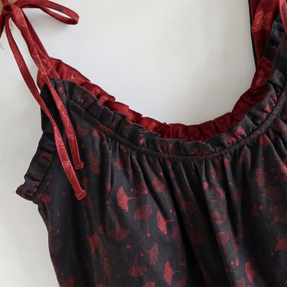 Ginkgo Biloba Leaf Cami Pajama Set - image 14