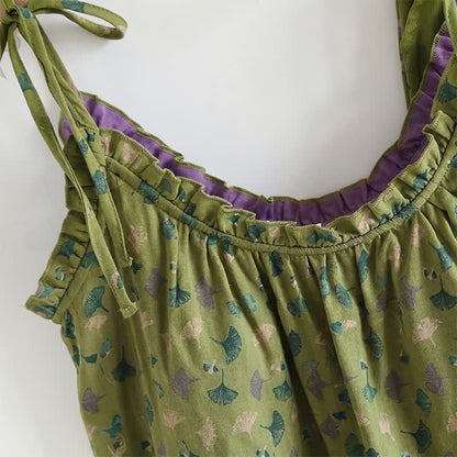 Ginkgo Biloba Leaf Cami Pajama Set - image 11