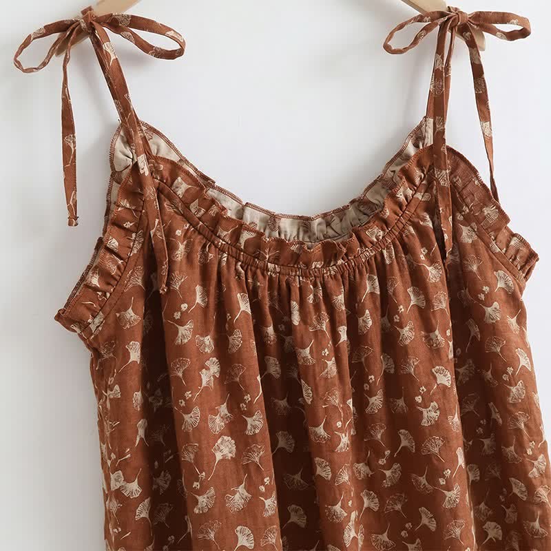 Ginkgo Biloba Leaf Cami Pajama Set - image 5