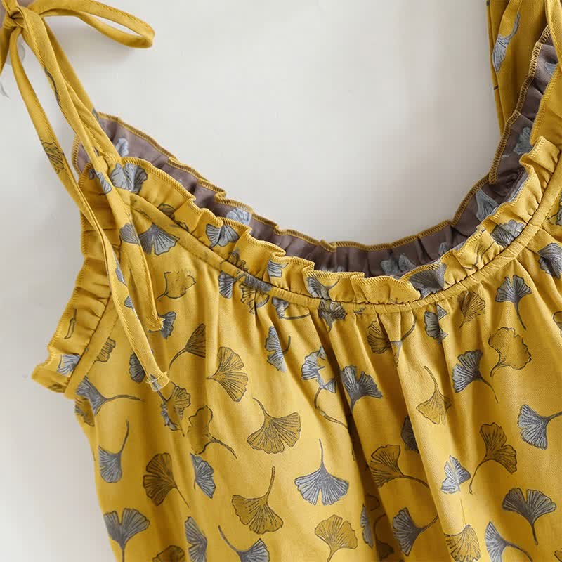 Ginkgo Biloba Leaf Cami Pajama Set - image 8