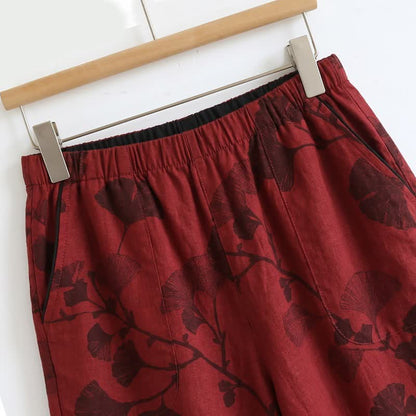Elegant Ginkgo Cami Cotton Pajama Set - image 7