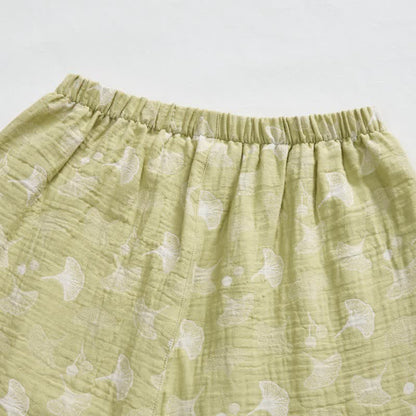 Fresh Ginkgo Leaf Cami Cotton Pajamas - image 7