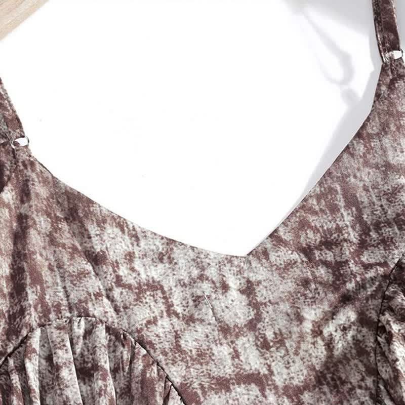 Vintage Print Cami & Shorts Pajama Set - image 5