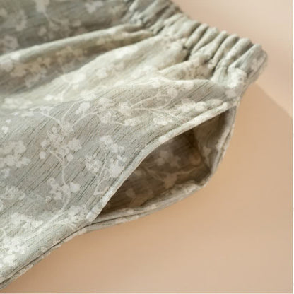 Soft Floral Cotton Button Front Pajamas - image 11