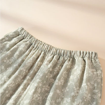 Soft Floral Cotton Button Front Pajamas - image 10