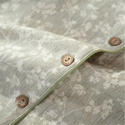 Soft Floral Cotton Button Front Pajamas - image 7