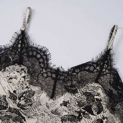 Vintage Floral Lace Cami & Shorts Set - image 4
