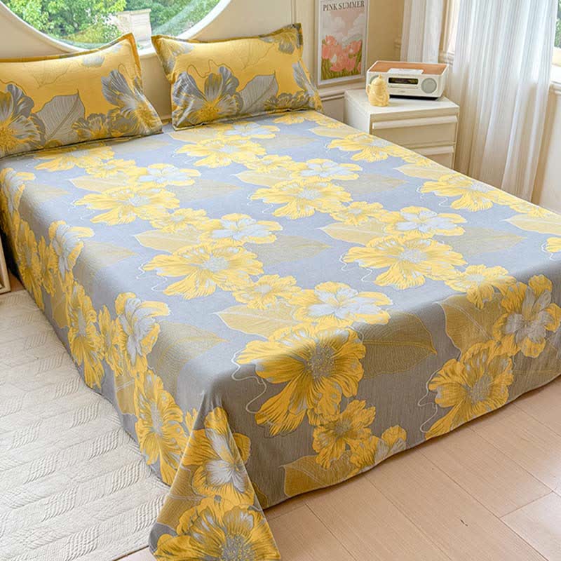 Floral Cotton Gauze 4-Piece Bedding Set - image 5