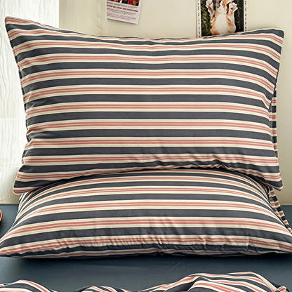 Minimalist Stripe Double Gauze Soft Bedding Set - image 2