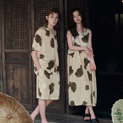 Matching Couple Shell Print Sleepwear Set - image 2