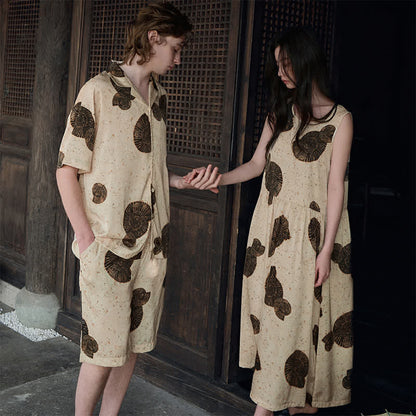 Matching Couple Shell Print Sleepwear Set - image 0