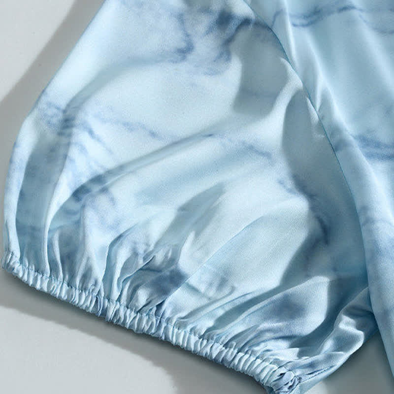 Blue Watercolor His & Hers Loungewear Set - image 12