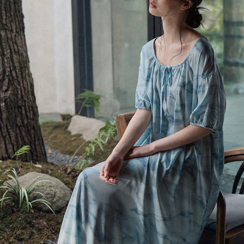 Blue Watercolor His & Hers Loungewear Set - image 8