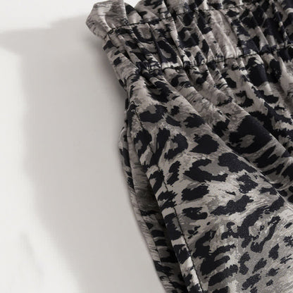 Contrast Leopard Print Matching Couple Pajamas - image 8