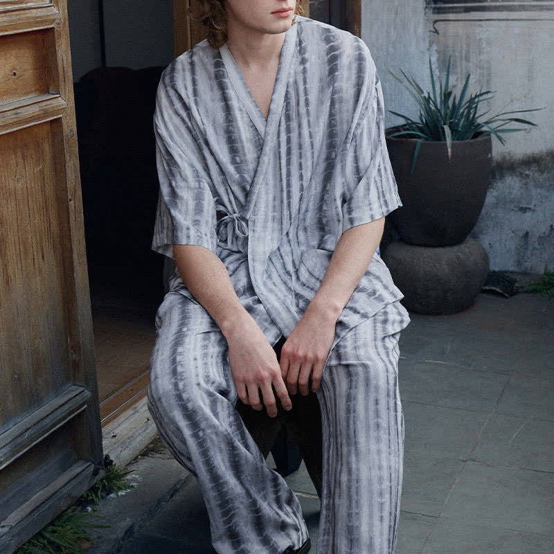 Matching Couple Tie Dye Stripe Sleepwear Set - image 11