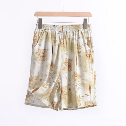 Soft Floral Cotton Lounge Shorts - image 4