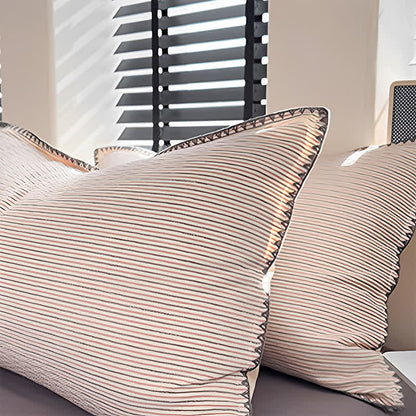 Stripe Scalloped Edge Washed Cotton Bedding Set - image 6