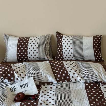 Patchwork Polka Dot Double Gauze Bedding Set - image 8