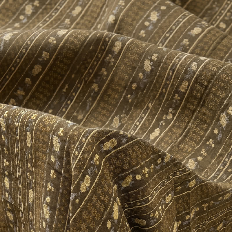 Vintage Bloom Floral Cotton Bedspread - image 3