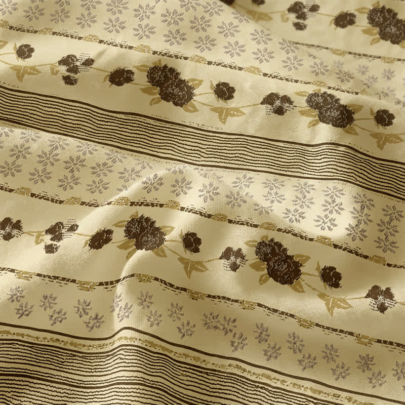 Vintage Bloom Floral Cotton Bedspread - image 4