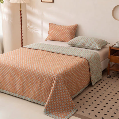 Vintage Classic Floral Cotton Bedspread - image 1