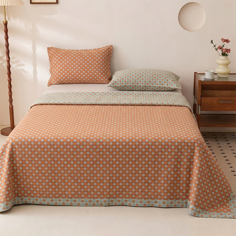 Vintage Classic Floral Cotton Bedspread - Bedspread with 2PCS Pillowcases - King - image 0