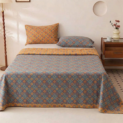 Vintage Floral Romantic Cotton Bedspread - Bedspread with 2PCS Pillowcases - King - image 0