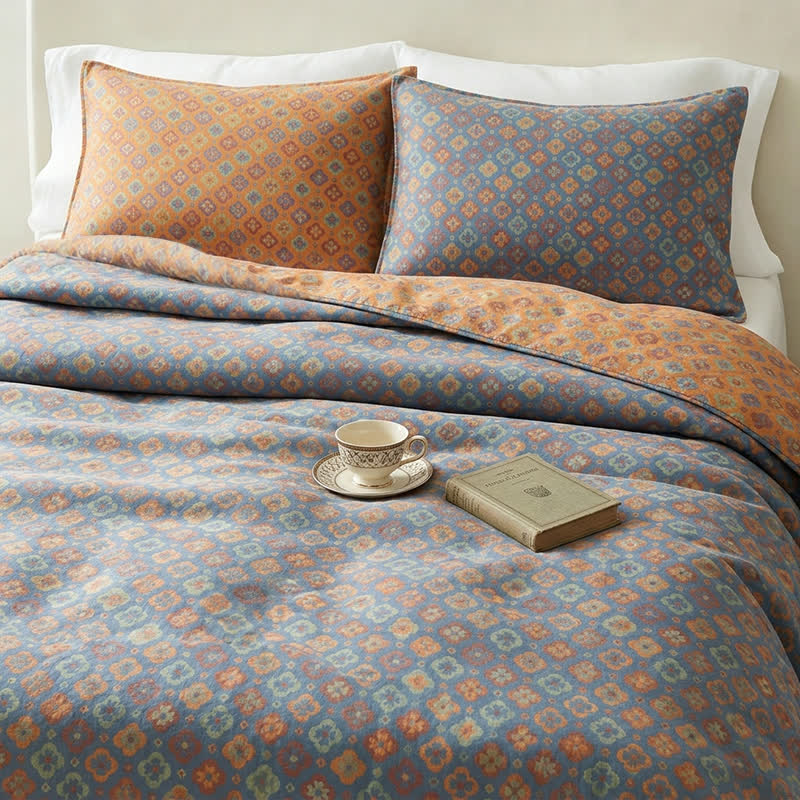 Vintage Floral Romantic Cotton Bedspread - image 2