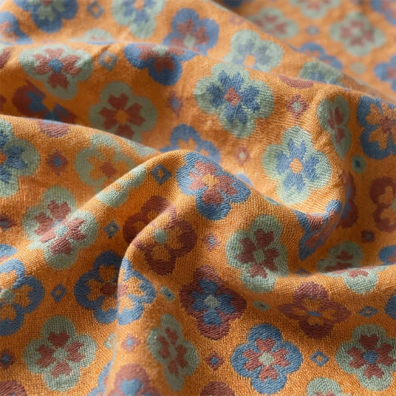 Vintage Floral Romantic Cotton Bedspread - image 5