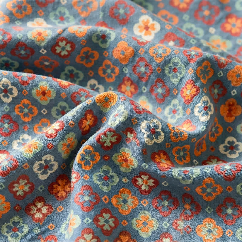 Vintage Floral Romantic Cotton Bedspread - image 4