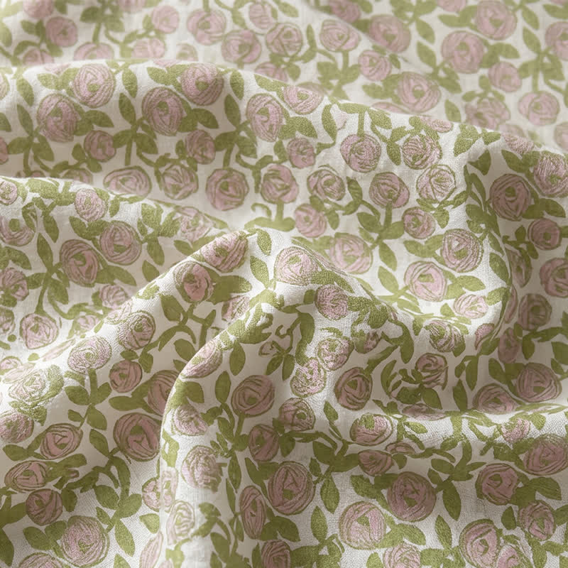 Cozy Cottage Floral Cotton Bedspread - image 4
