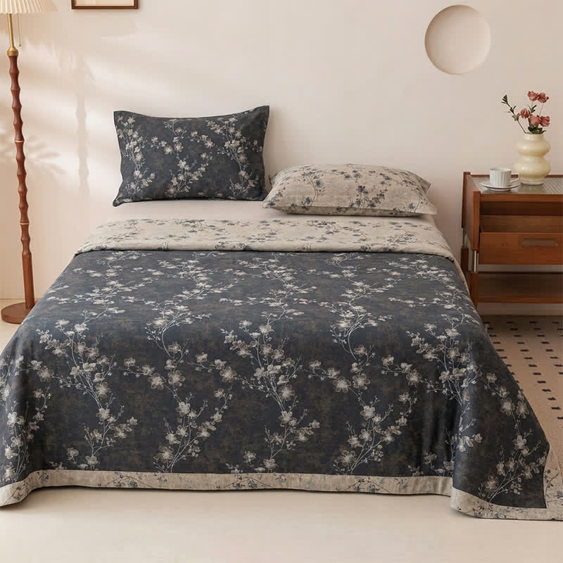 Pure Cotton Floral Vintage Bedspread - Bedspread with 2PCS Pillowcases - King - image 0