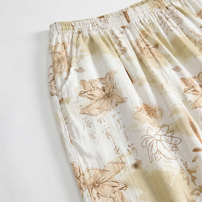 Soft Floral Cotton Lounge Shorts - image 2