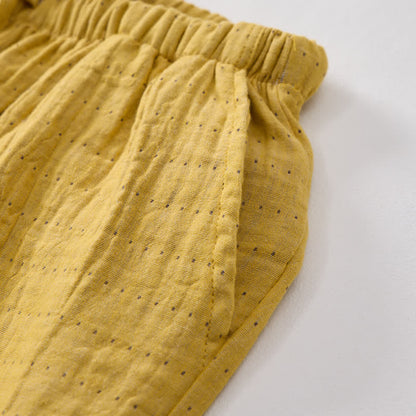 Relaxed Cotton Gauze Drawstring Lounge Shorts - image 20