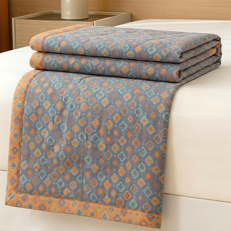Vintage Floral Romantic Cotton Bedspread - image 3