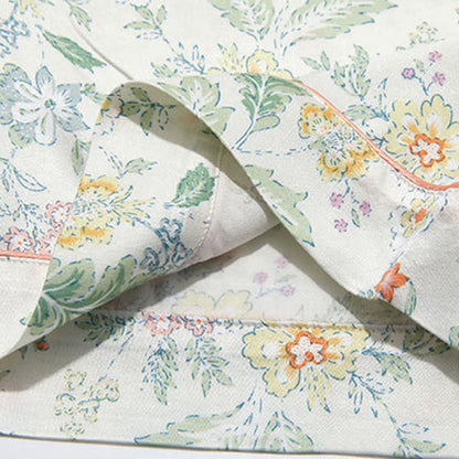 French Floral Satin Short Pajama Set for Summer Nights - image 15