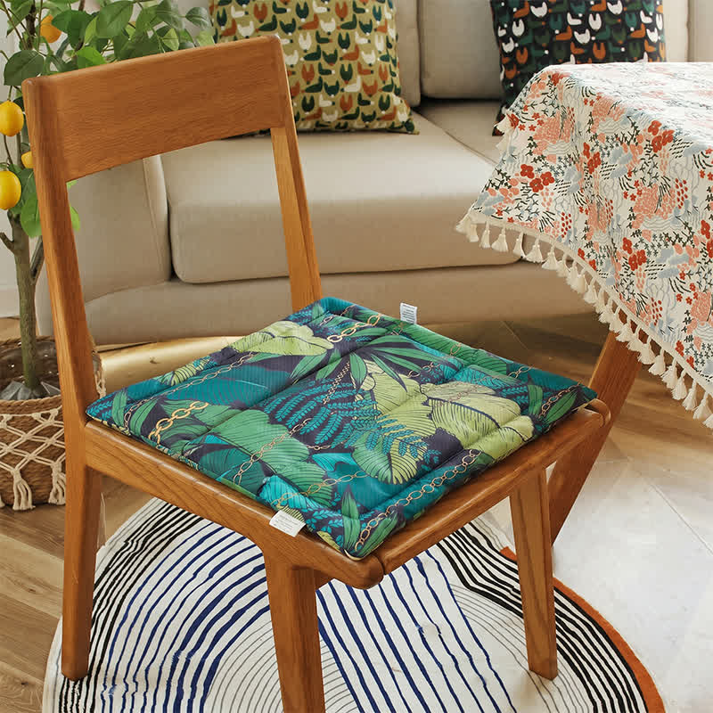Tropical Chain Leaf Memory Foam Seat Cushion - image 2