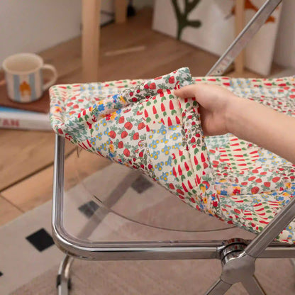 Cottage Floral Patchwork Chair Cushion - image 4