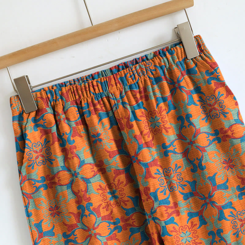 Boho Floral Tie Strap Pajama Set - image 3