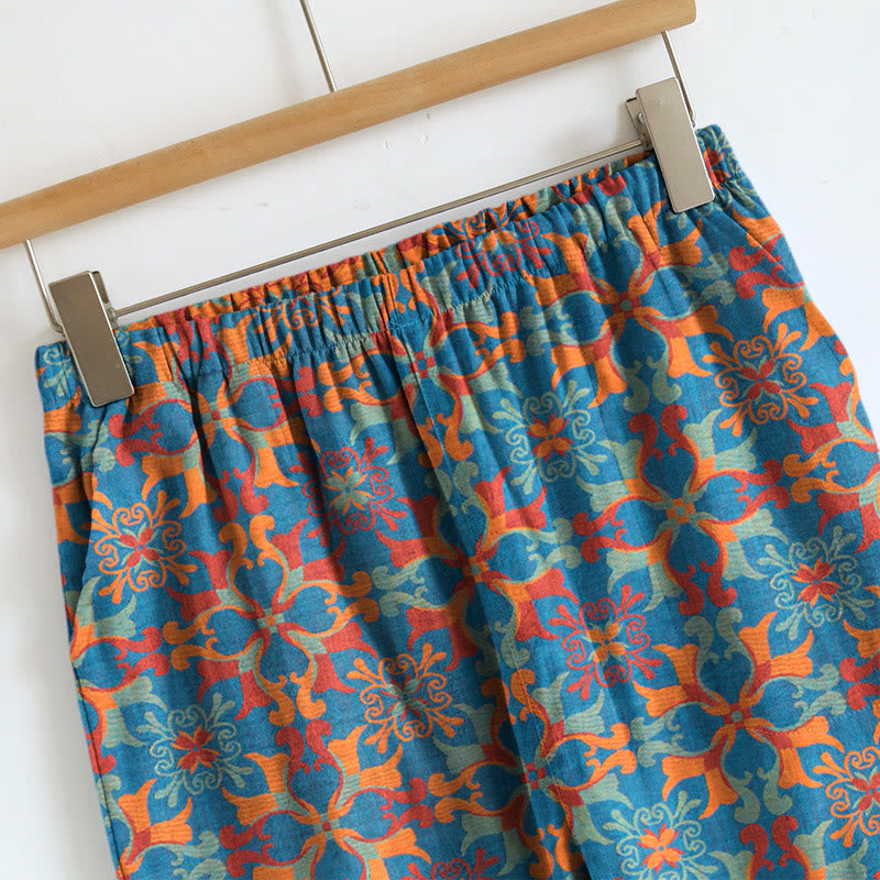 Boho Floral Tie Strap Pajama Set - image 3