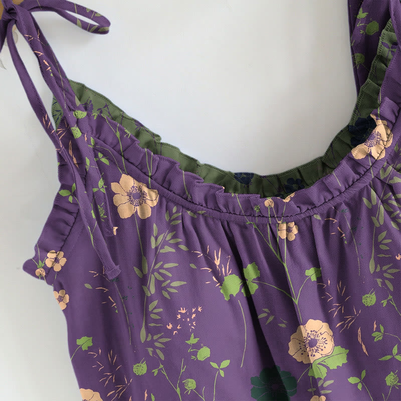 Vintage Floral Cami & Pants Pajama Set - image 5
