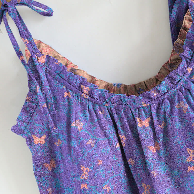 Butterfly Print Cami & Lounge Pants Set - image 2